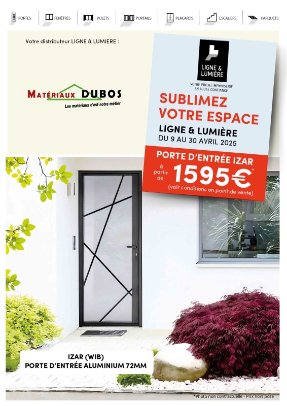 OFFRES EXCEPTIONNELLES: LES JOURS « SPÉCIAL RÉNOVATION »  du 9 au 30 octobre 2024