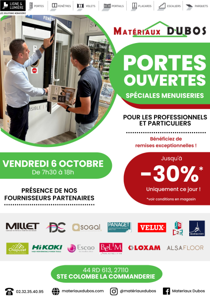 PORTES OUVERTES au dépôt MATÉRIAUX DUBOS de STE COLOMBE LA COMMANDERIE 27