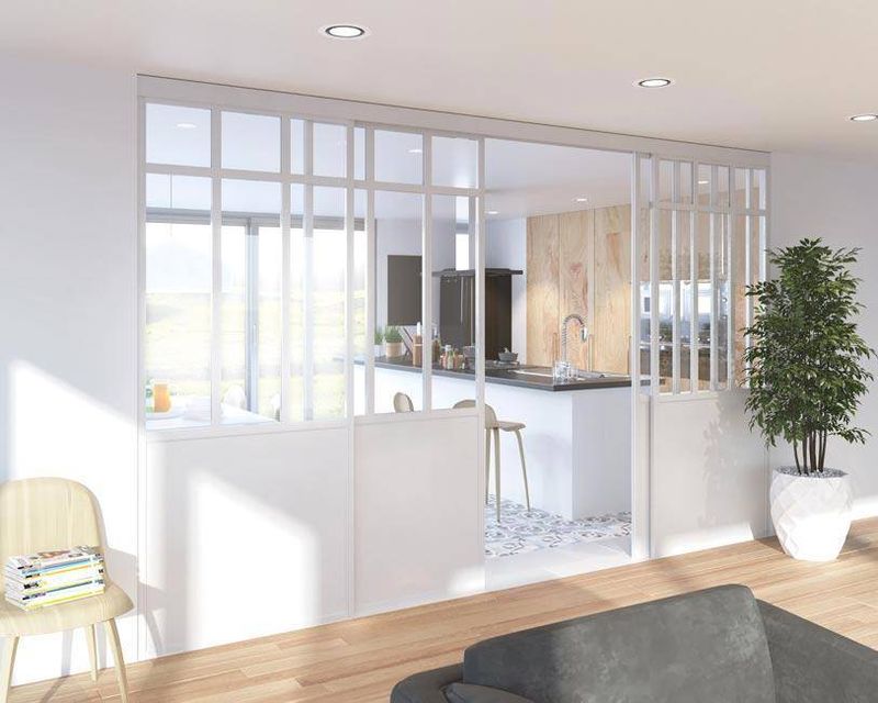 Verrière coulissante - blanc mat COULIDOOR chez MATERIAUX DUBOS dans l'Eure 27